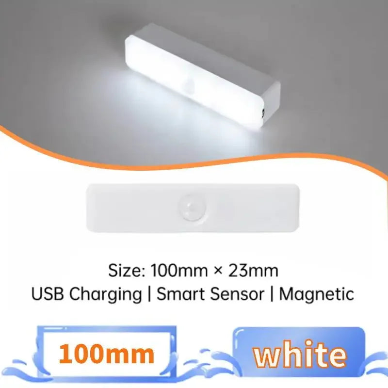 Motion Sensor LED Night Light – USB Rechargeable Cabinet Light