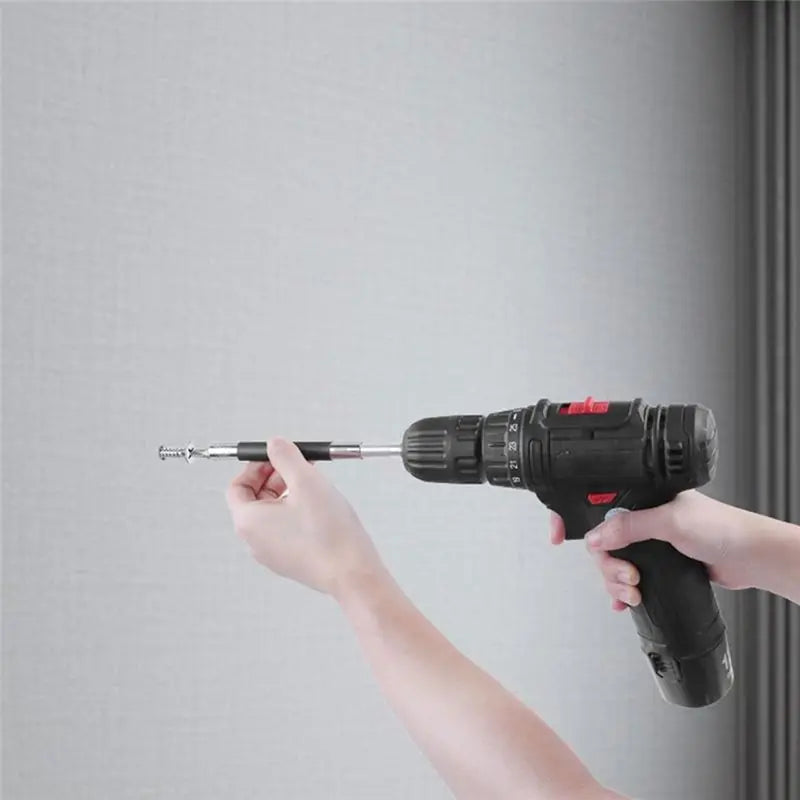 A36T-Drill Bit Holder 3.1/4.7In- Carbon Fiber Extension Set Of 5 Pcs, Magnetic 1/4In Hex Bits Included Peaceful Pleasures Health and Wellness