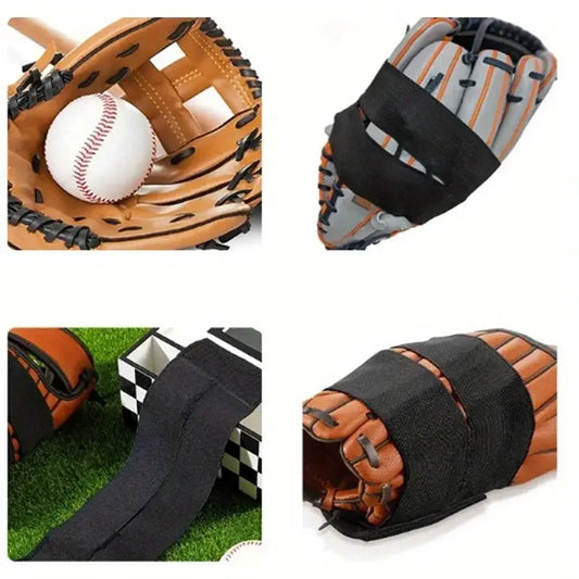Baseball Glove Wrap Band,Portable Softball Glove Pocket Saver,Multi functional Baseball Softball Goalkeeper Gloves Accessories Peaceful Pleasures Health and Wellness