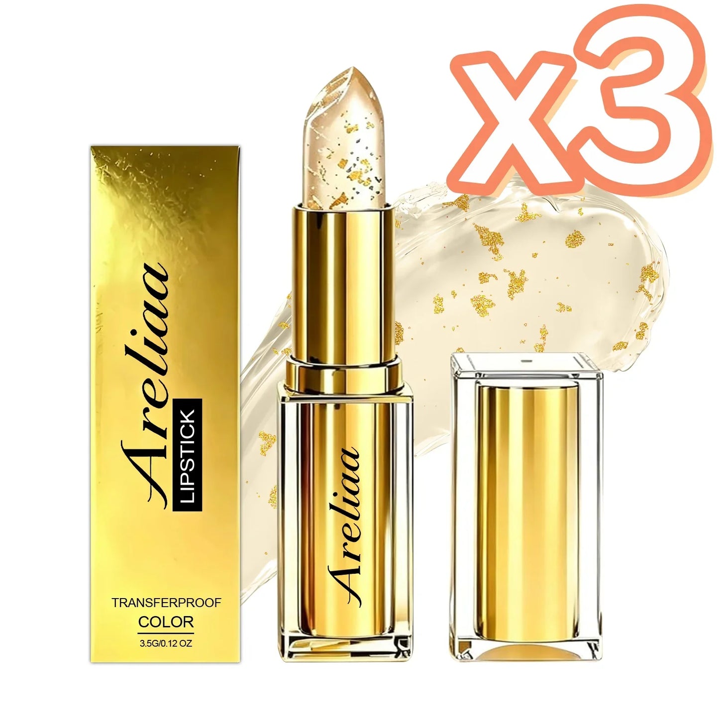 Gold Foil pH Color Changing Lip Gloss & Moisturizing Lip Balm
