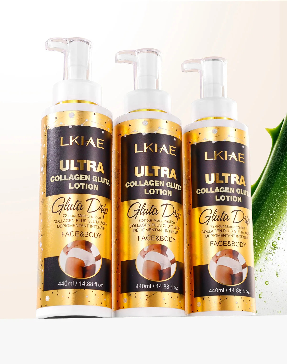 AILKE Glutathione & Collagen Brightening Skin Care Set SPF50