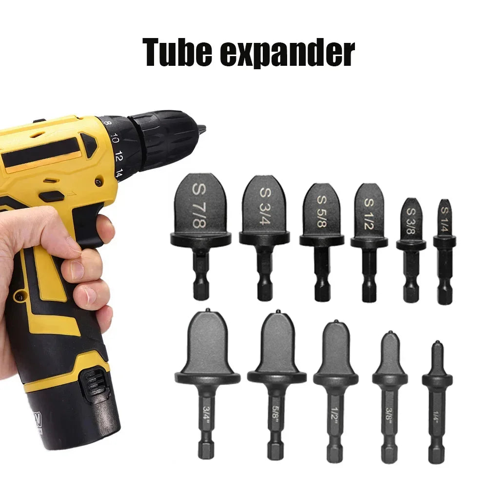 5/6/11PCS Tube Pipe Expander Copper Tube Hex Shank Pipe Expander for Air Conditione Pipe Flaring Takeover Repair Tool Peaceful Pleasures Health and Wellness