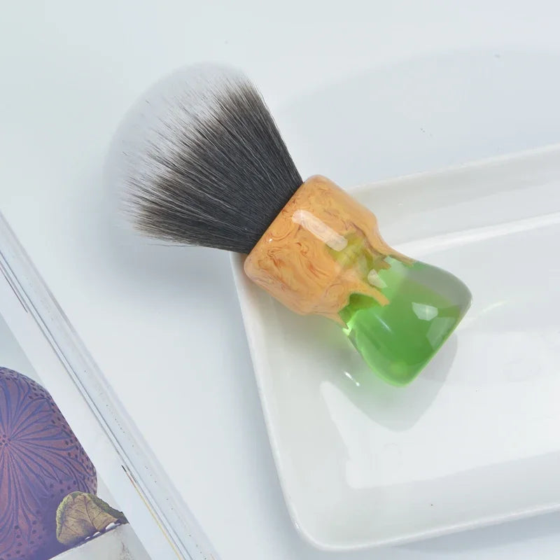 Yaqi Durability 24mm Goblin Synthetic Husky Knot Shaving Brush & Sandalwood Soap Set Lightweight Versatile Wet Shaving Brush Peaceful Pleasures Health and Wellness