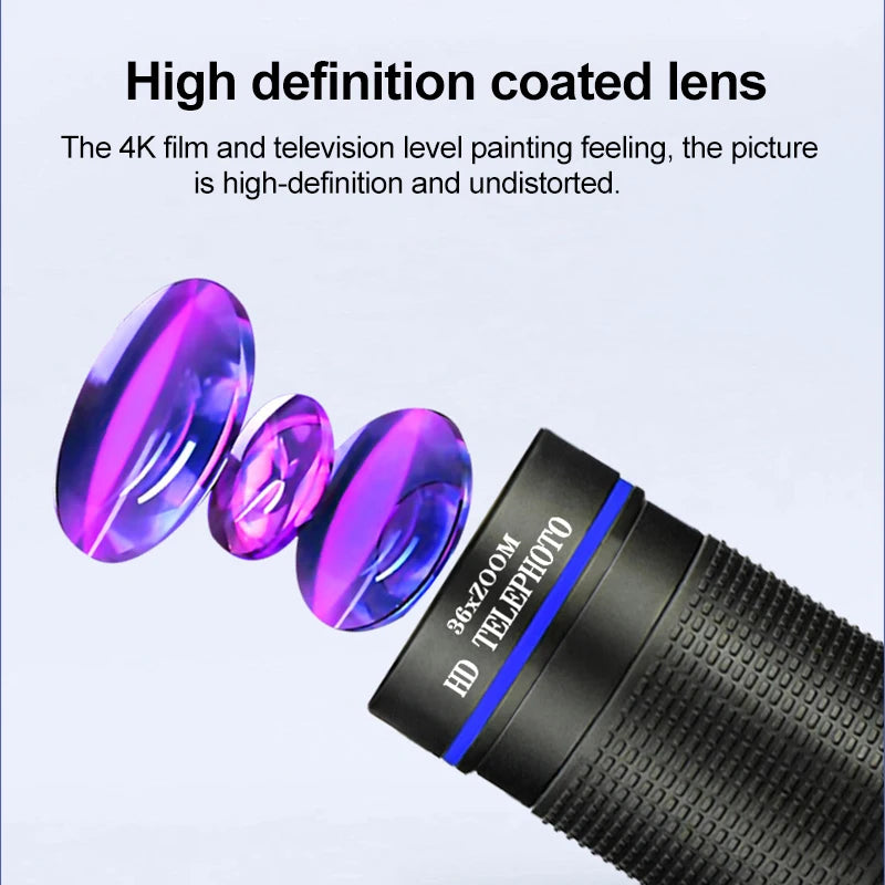 36X Telescope For Mobile Phone Lens For Photography Lens For Cell Phone Camera Zoom Lens For Mobile Microscope For Phone Lenses Peaceful Pleasures Health and Wellness