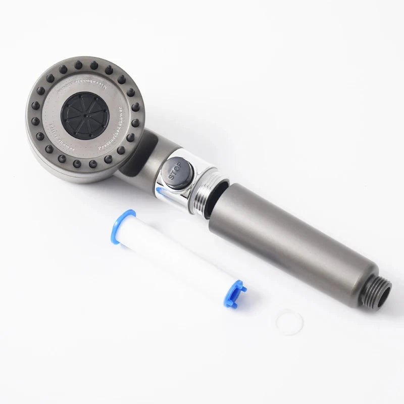 3-Mode Handheld Shower Head with Filter – Water Saving