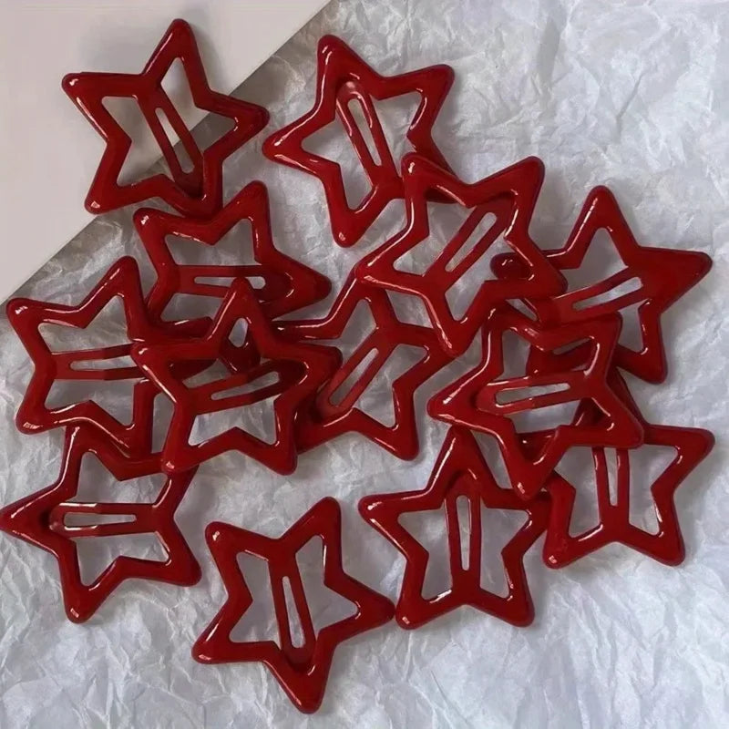 10 Elegant Alloy Hair Clips – Star & Water Drop Styles Peaceful Pleasures Health and Wellness