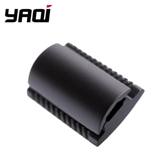 YAQI Matte A Dual Comb Dual Aggression Level Mens Double Edge Razor Head In Black Retro Advanced High Quality Shaving Razor Head Peaceful Pleasures Health and Wellness SRH040-B