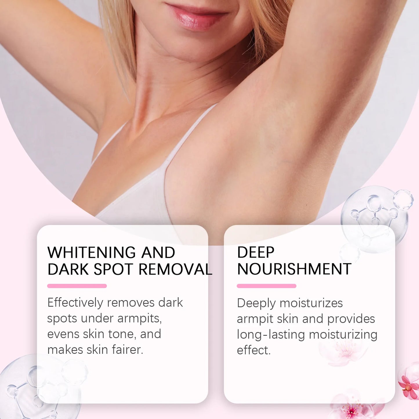 Sakura Moisturizing Cream Improving Dryness Roughness Brighten Skin Tone Fade Dark Spot Nourishing Moisturizing Body Lotion Peaceful Pleasures Health and Wellness