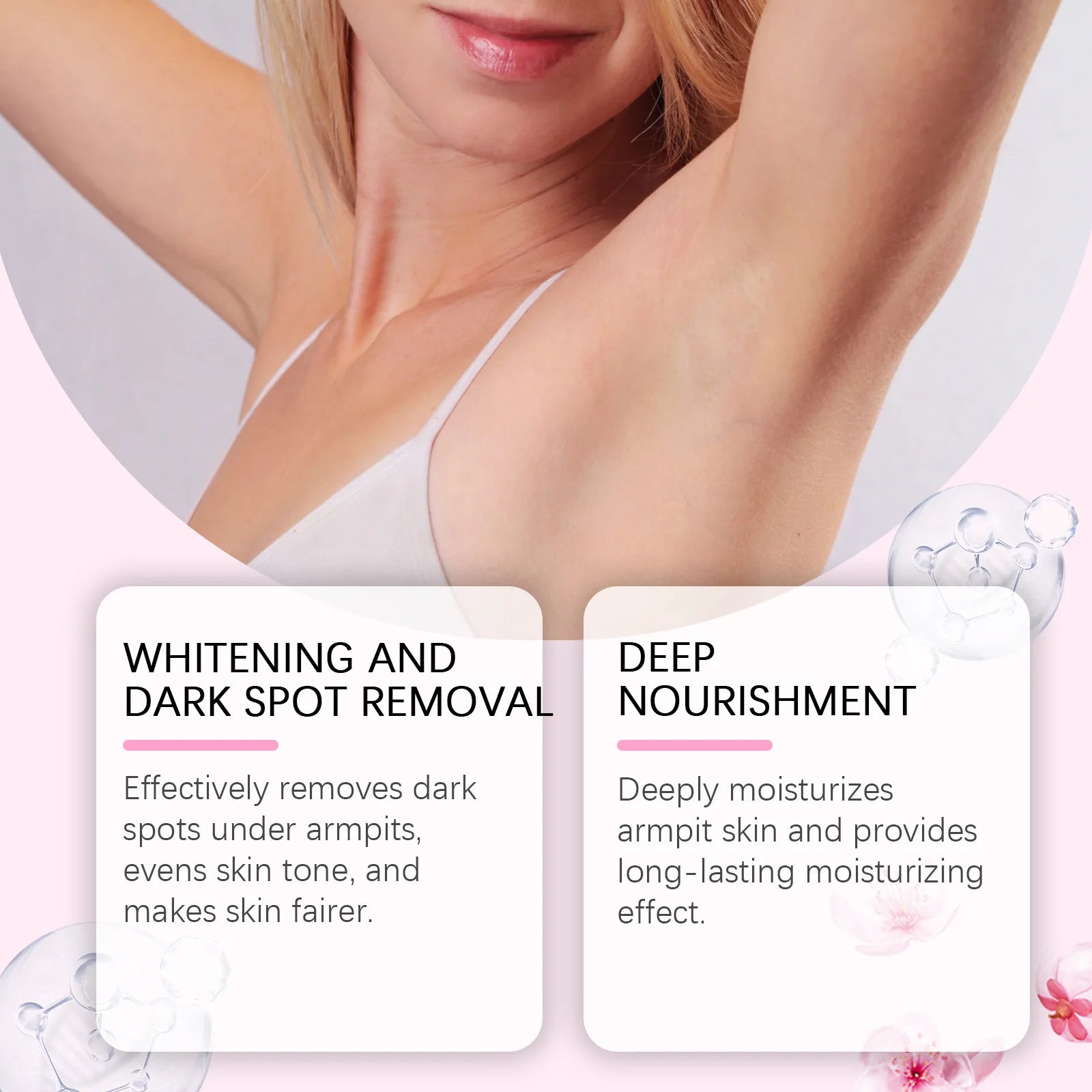 Sakura Moisturizing Cream Improving Dryness Roughness Brighten Skin Tone Fade Dark Spot Nourishing Moisturizing Body Lotion Peaceful Pleasures Health and Wellness
