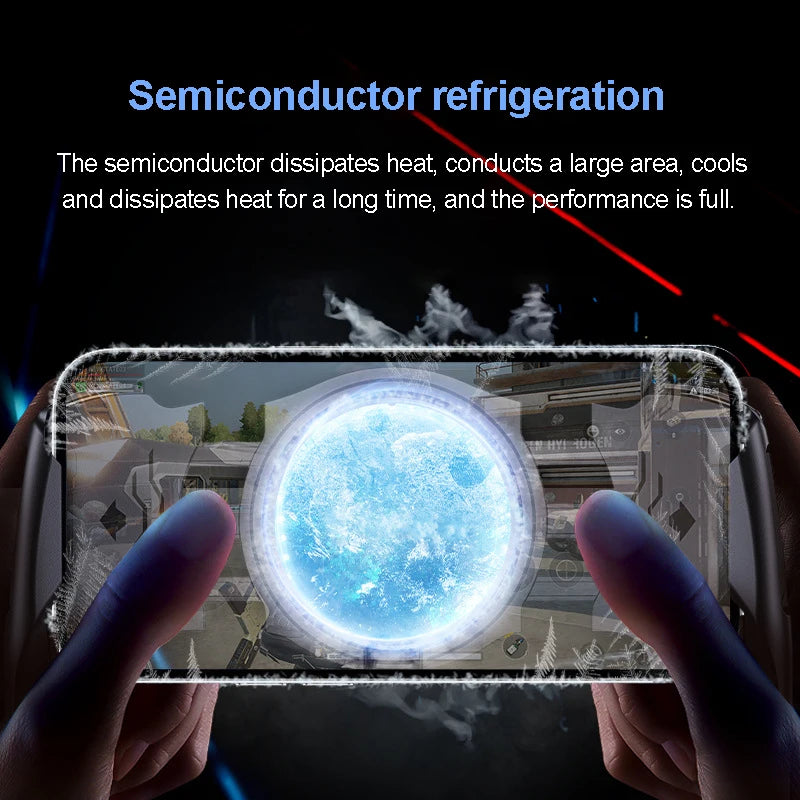 Cooling Fan For Mobile Phone Radiator Portable Cooler Gamer For Cell Phone Cooler Fan Smartphone Cooler Cell Cooling Plate Mini Peaceful Pleasures Health and Wellness