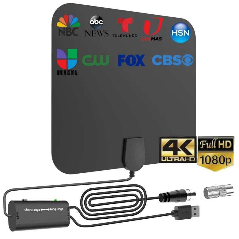 2025 HD Digital TV Antenna – 4K 1080P Indoor & Outdoor