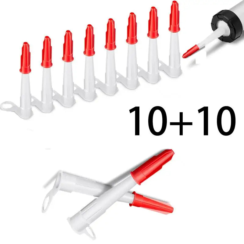 Caulking Gun Nozzle Cap Set – Glue Tip Sealing Caps