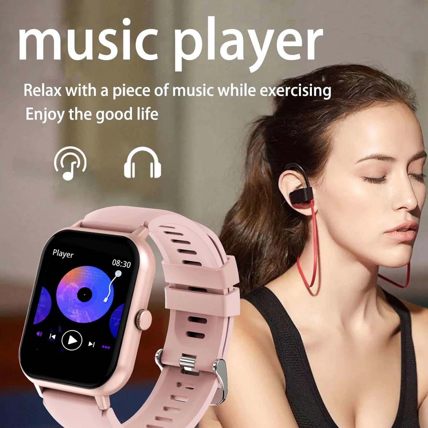 1.44" Smart Watch – Wireless Calling, Multi-Sport, iOS & Android