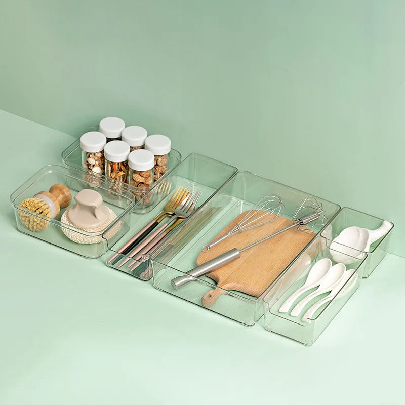 Acrylic Transparent Storage Box – Cosmetics & Desktop Organizer