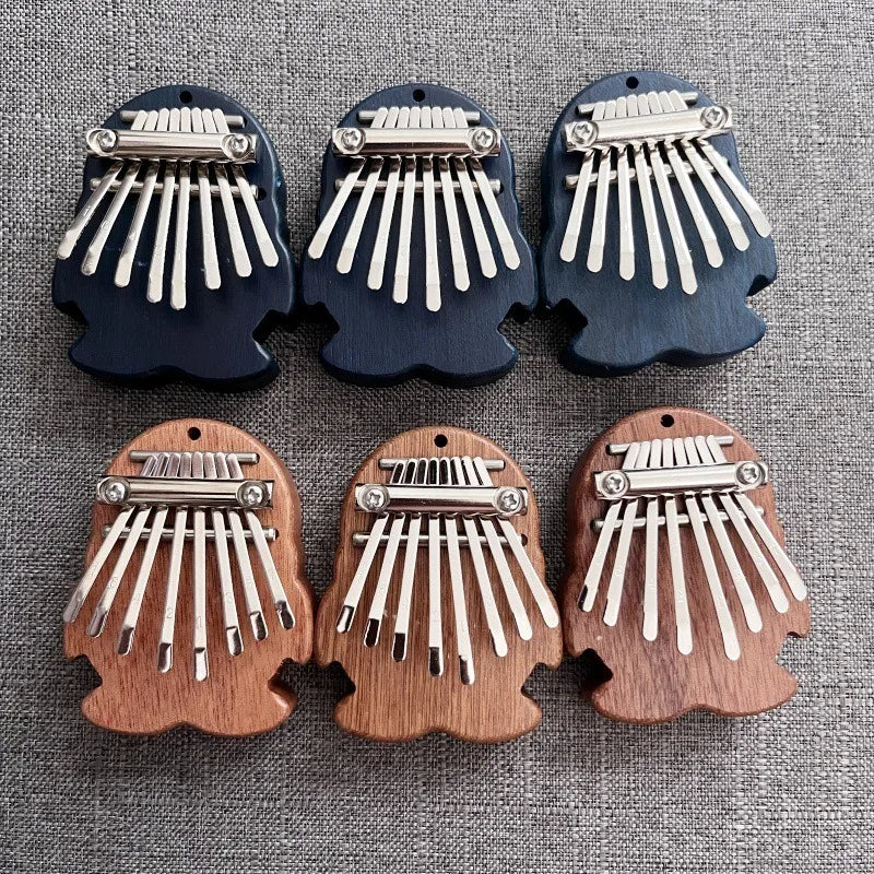 Instrument 8-tone Mini Thumbpiano Kalimba Solid Wood Crystal