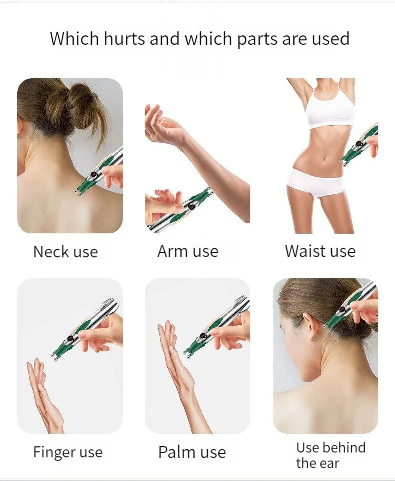 Electric Acupuncture Massage Pen | 9-Level Body Relaxation Tool