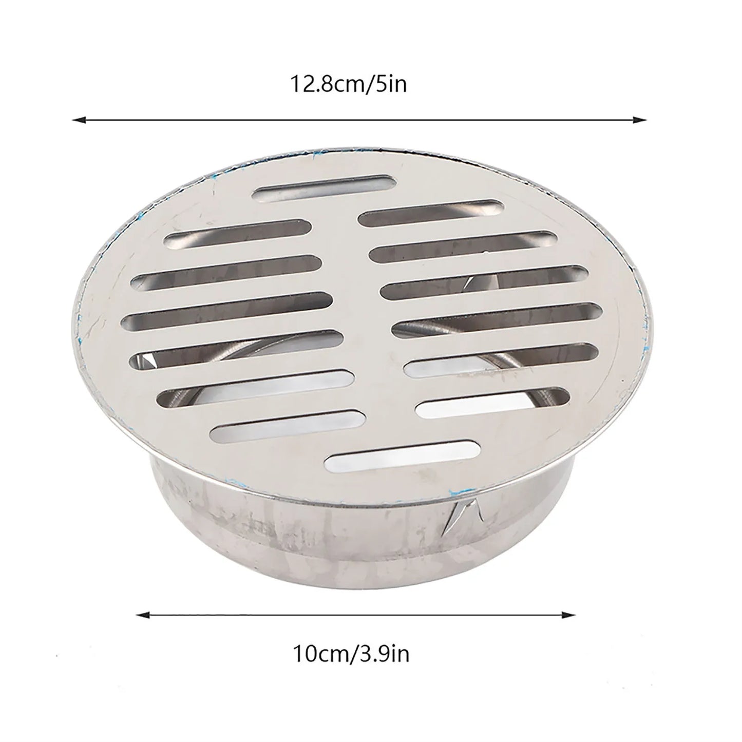 Stainless Steel Balcony Anti Blocking Floor Drain for Outdoor Yard Use Stainless Steel Floor Drain Floor Drain Peaceful Pleasures Health and Wellness