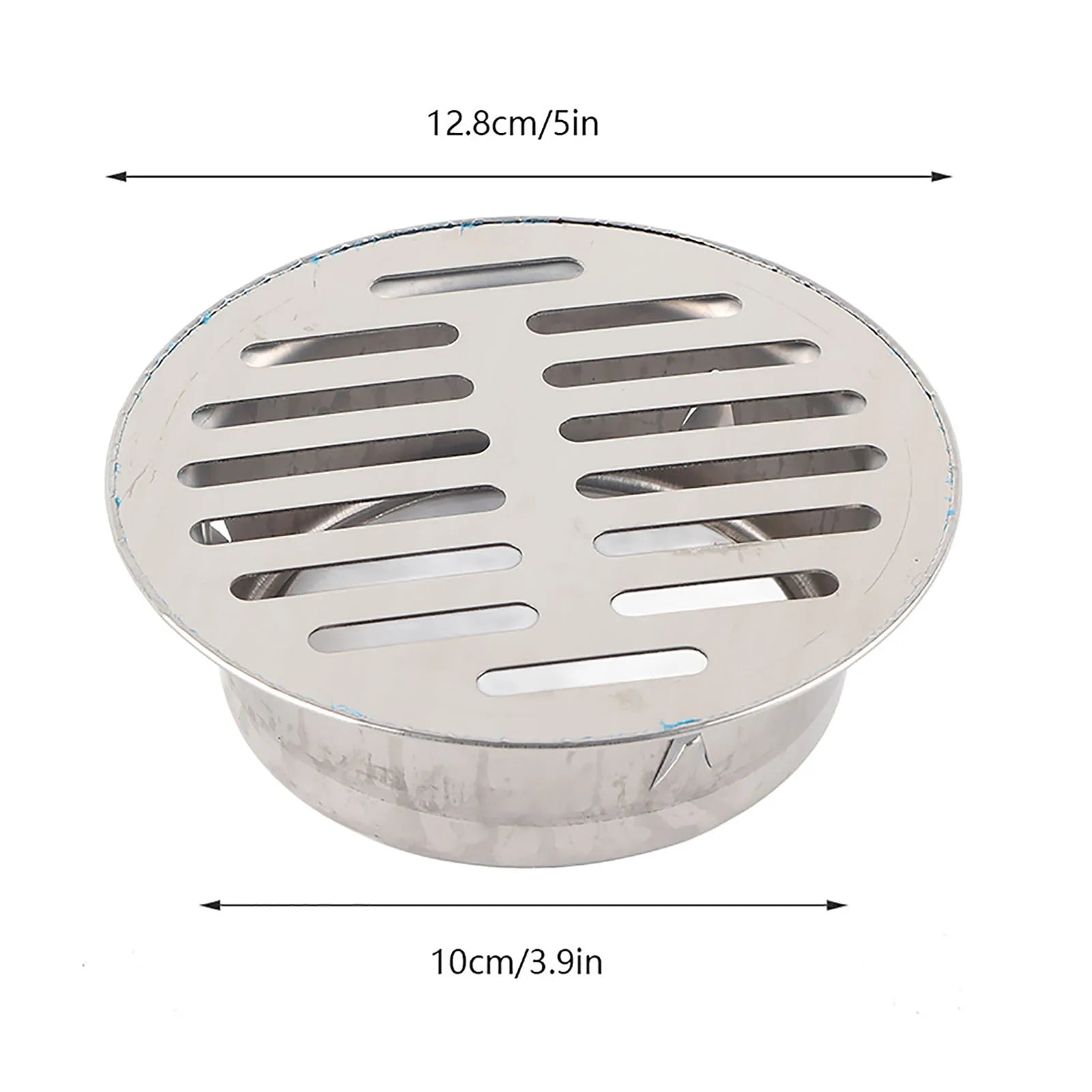 Stainless Steel Balcony Anti Blocking Floor Drain for Outdoor Yard Use Stainless Steel Floor Drain Floor Drain Peaceful Pleasures Health and Wellness