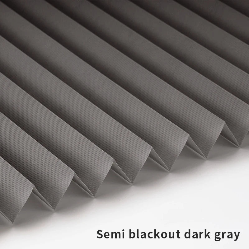 Self-Adhesive Pleated Blackout Roller Blinds | No-Drill Shade
