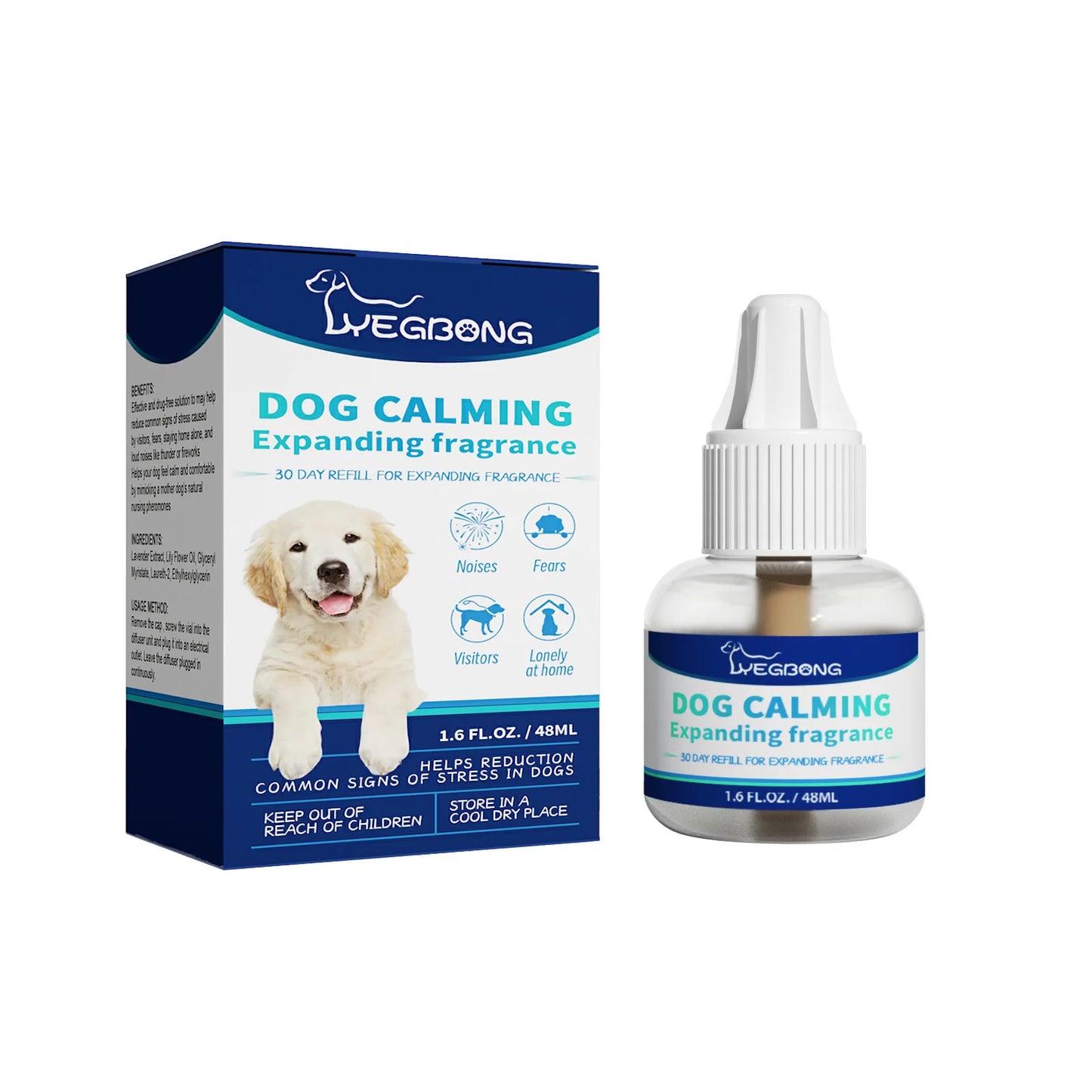 Dog & Cat Calming Diffuser Liquid | Anti-Anxiety Relief 48ml