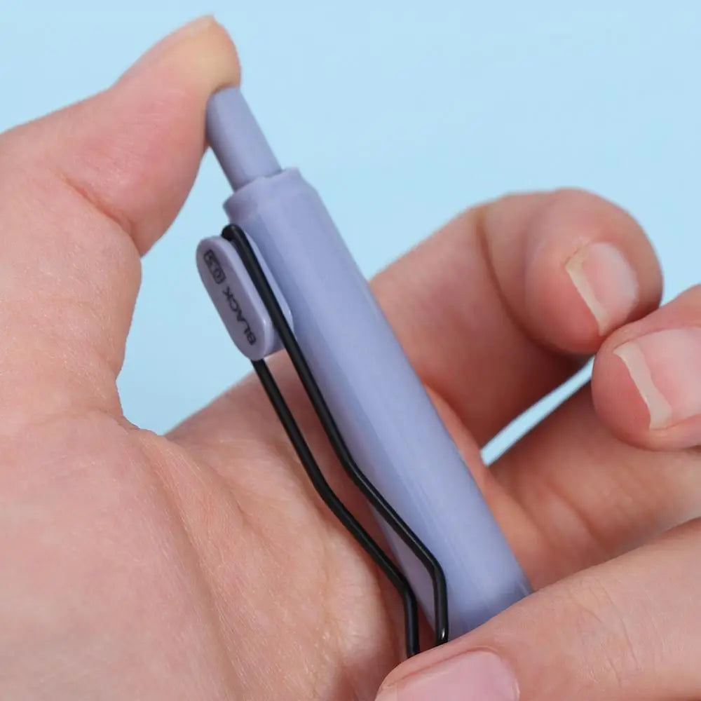 Korean ST Nib Press Gel Pen 0.5mm Black Ink Signature Pen Writing Smoothly Quick-Drying Ballpoint Pen Office Peaceful Pleasures Health and Wellness