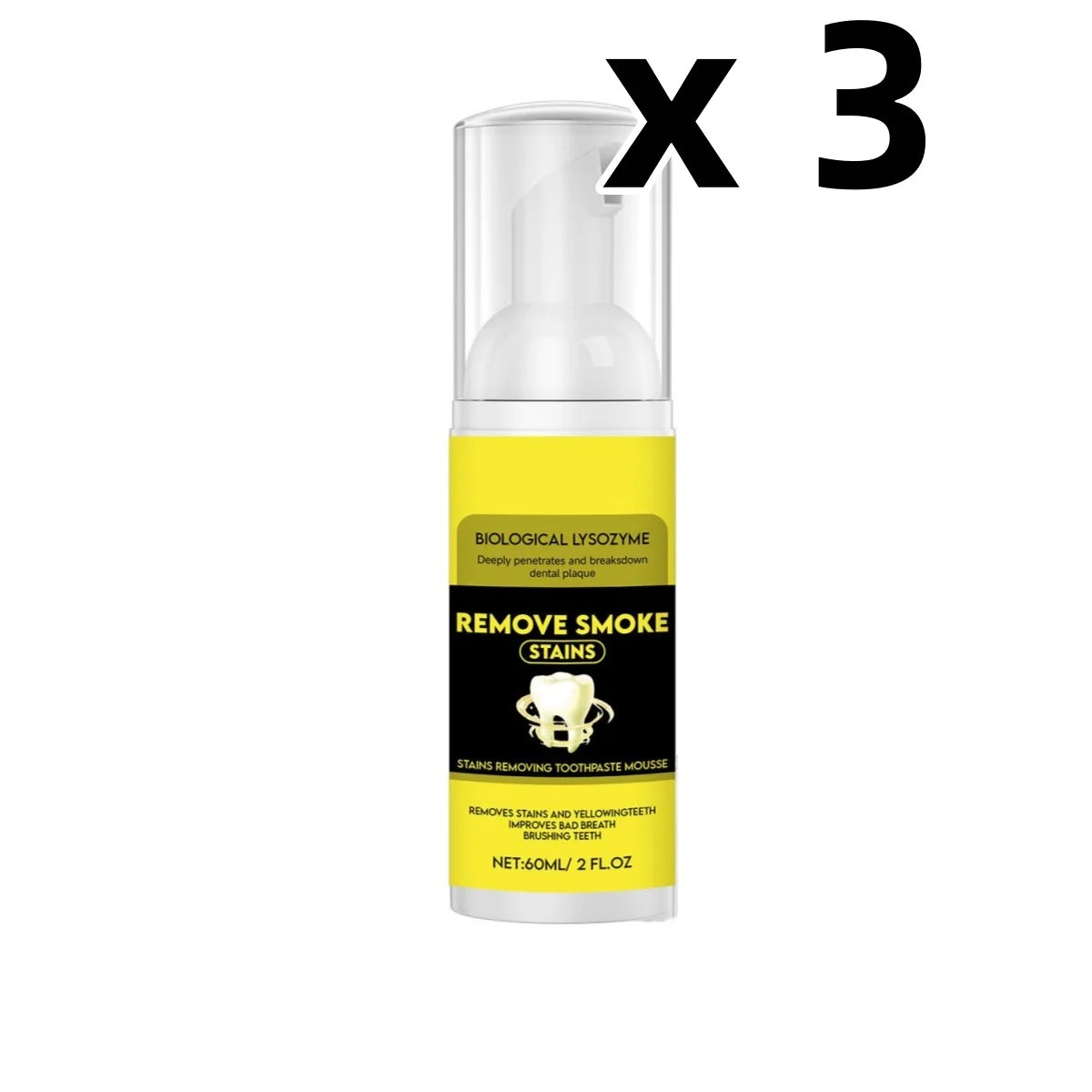 Brightening Toothpaste Mousse – Whitening & Fresh Breath 60ml