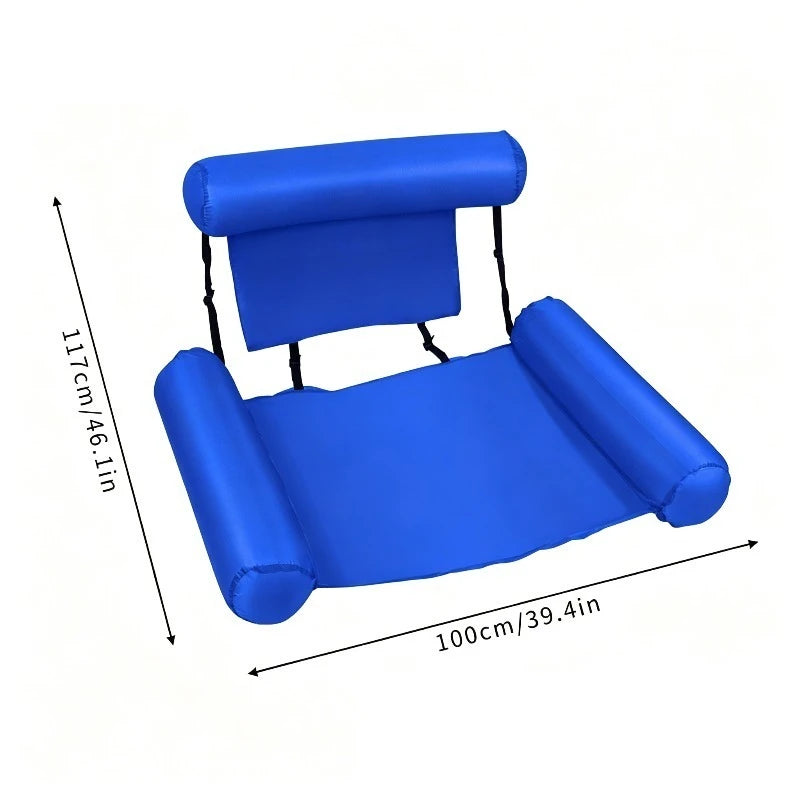 Inflatable Pool Float Lounger – Thickened PVC Floating Bed