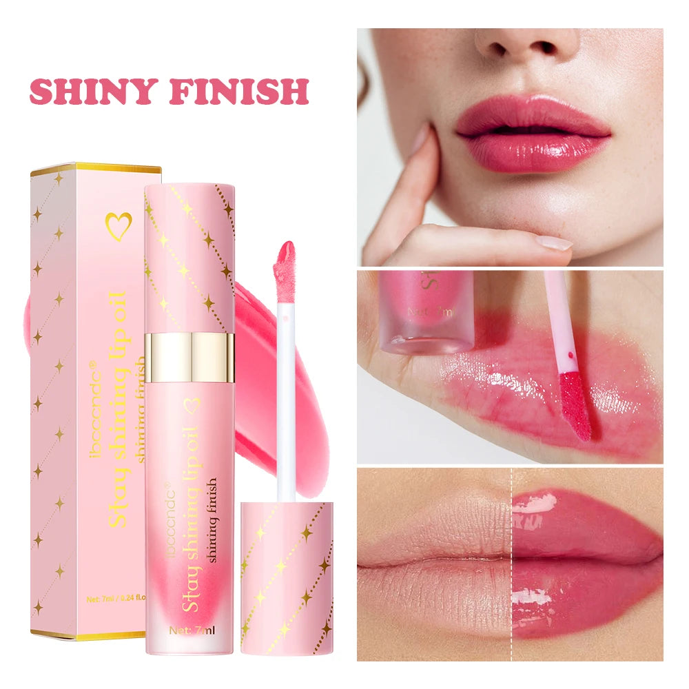 Bad Babe Lip Combo Peach and Clear Lip Gloss Combo with A Keychain Long Lasting Moisturizing Nourish Hydration Plumper Set Peaceful Pleasures Health and Wellness