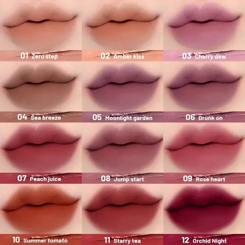 Eldridge Matte Liquid Lipstick 12 Colors – Waterproof Velvet Lip Gloss