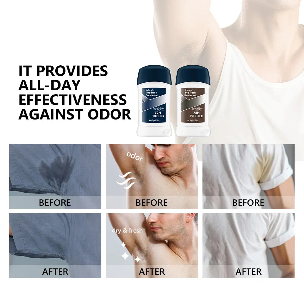 Lakerain UltraClear 72H Antiperspirant Deodorant Stick for Men