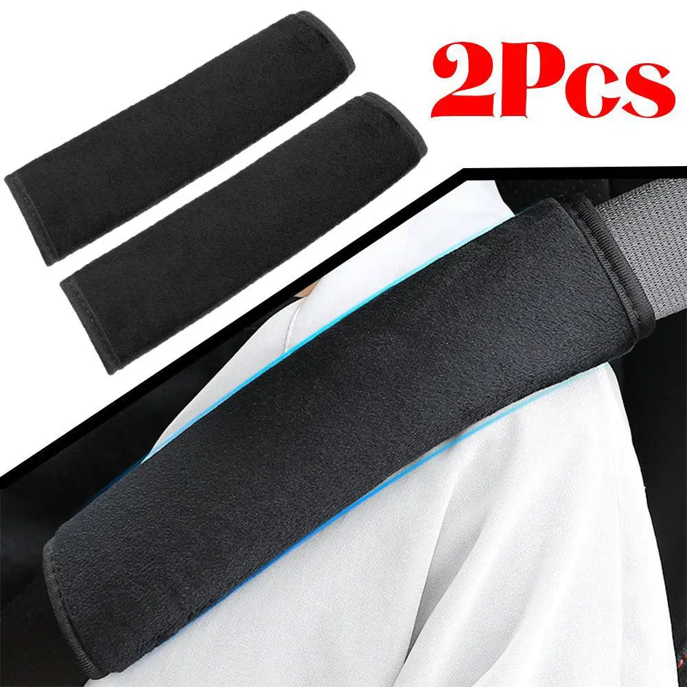 2pcsUniversal Car Safety Belt Cover Adjustable Seat Belt Cover Shoulder Strap Covers Car Shoulder Protector Pad Auto Accessories Peaceful Pleasures Health and Wellness