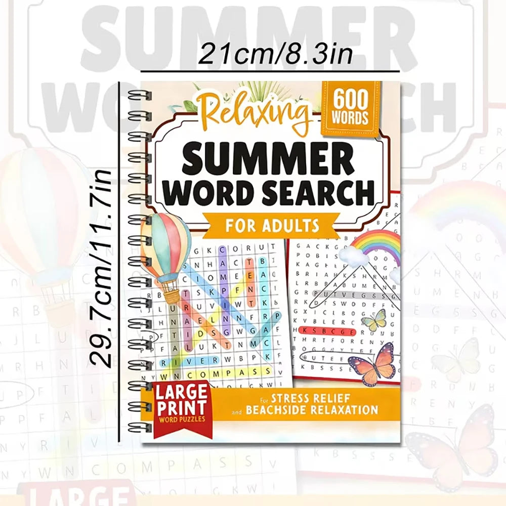 A4 Word Writing Book Digital Coloring Great Way Relax Entertain
