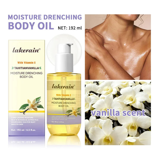 Cocoa Butter Body Oil – Shea, Vitamin E & Vanilla | 72Hr Hydration Body Moisturizing Oil Oasis Select