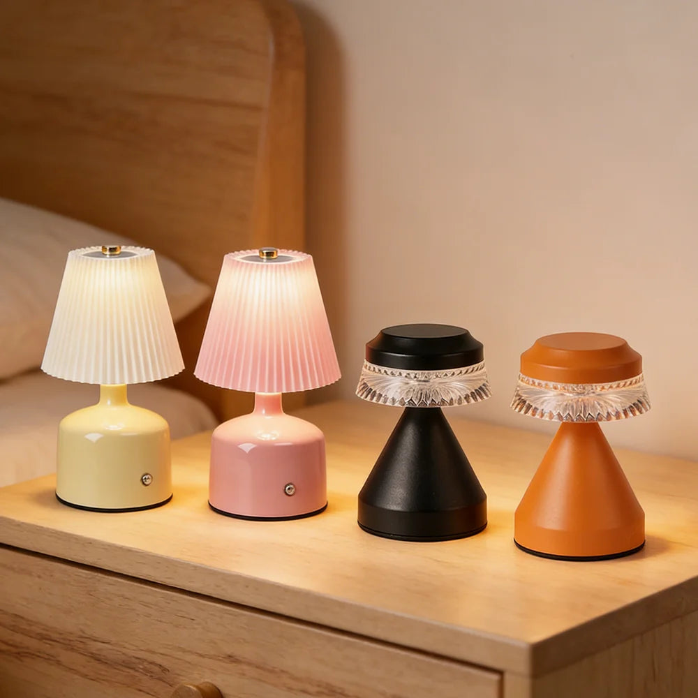 hot Bedside light Bedroom Fabric Nightlight Home Atmosphere LED Night Light Brightness Adjustable Decoration Peaceful Pleasures Health and Wellness