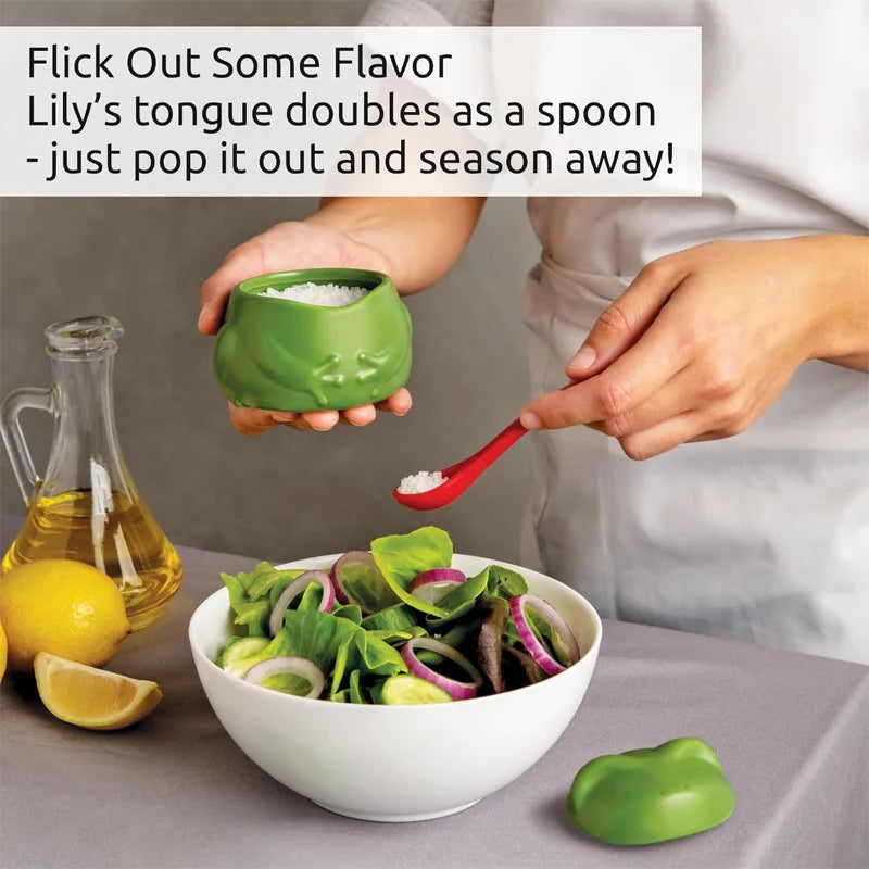 Frog Salt & Seasoning Jar | Cute 3D Printed Kitchen Decor