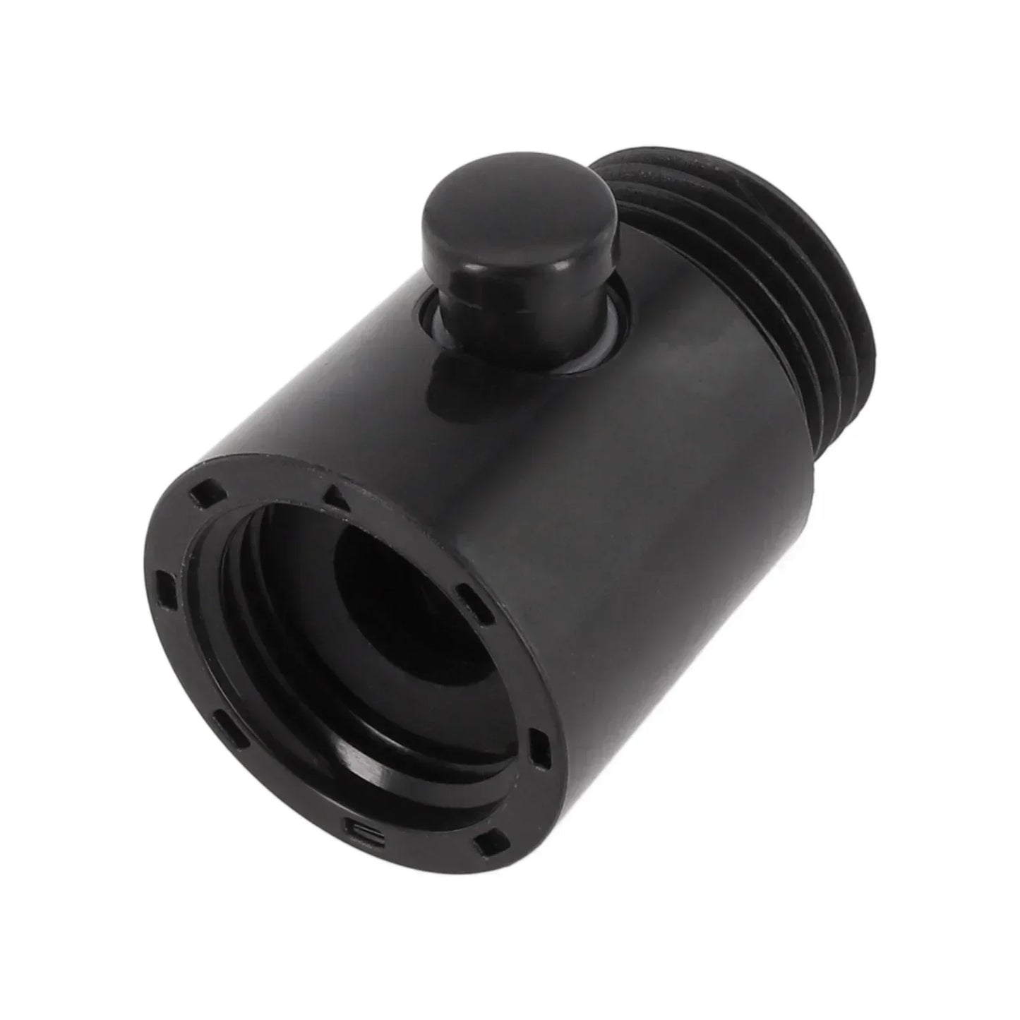 Shower Head Water Stop Valve Button Switch | ABS Black