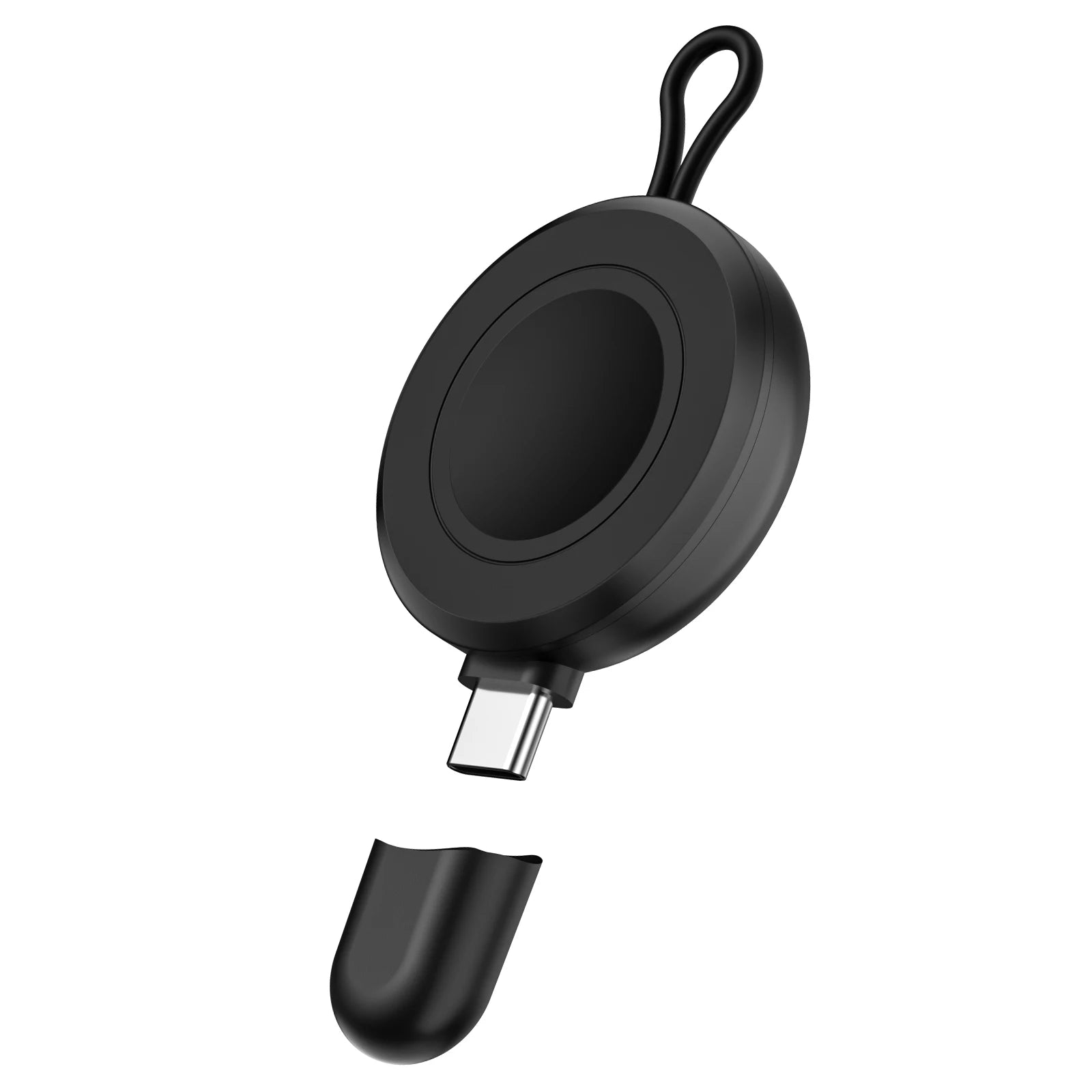 USB-C Magnetic Wireless Charger for Samsung Galaxy Watch 6 5 4 3 Peaceful Pleasures Health and Wellness black