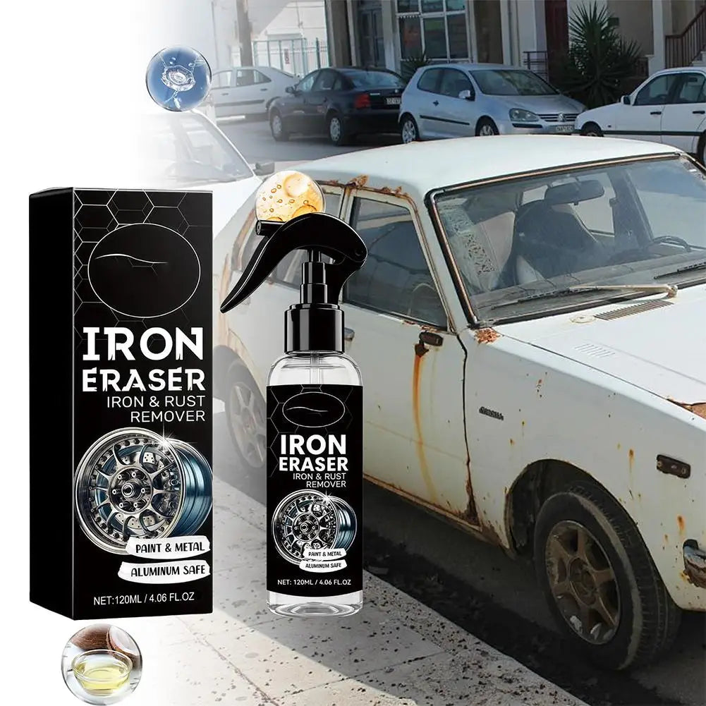 Universal Rust Remover Revitalizing Spray for Car Wheels & Metal Surfaces, Strong Decontamination, Smooth & Reliable Peaceful Pleasures Health and Wellness
