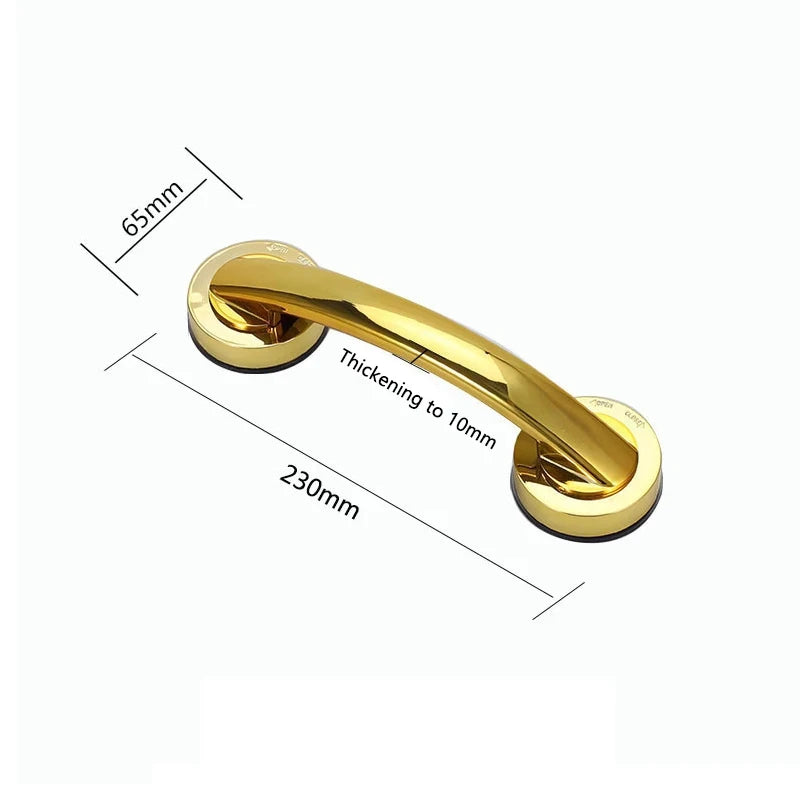 No-Drill Suction Cup Grab Bar | Bathroom Safety Handle 1–2 Pack