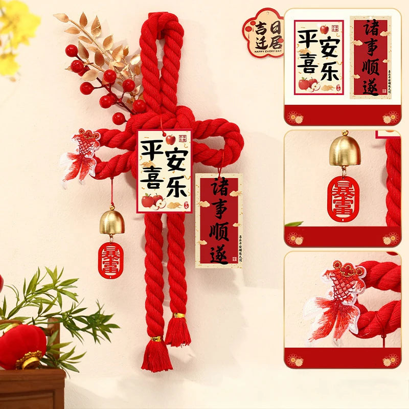 2026 Year of the Horse Chinese Knot Door Hanging | New Year Decor