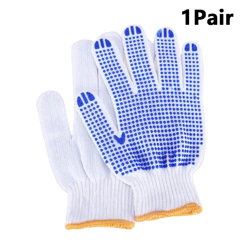 Non-Slip Rubber Dot Gloves Safety Protection Work Glove Home Gardening Mechanics Painter Essential Gloves Peaceful Pleasures Health and Wellness 1Pair