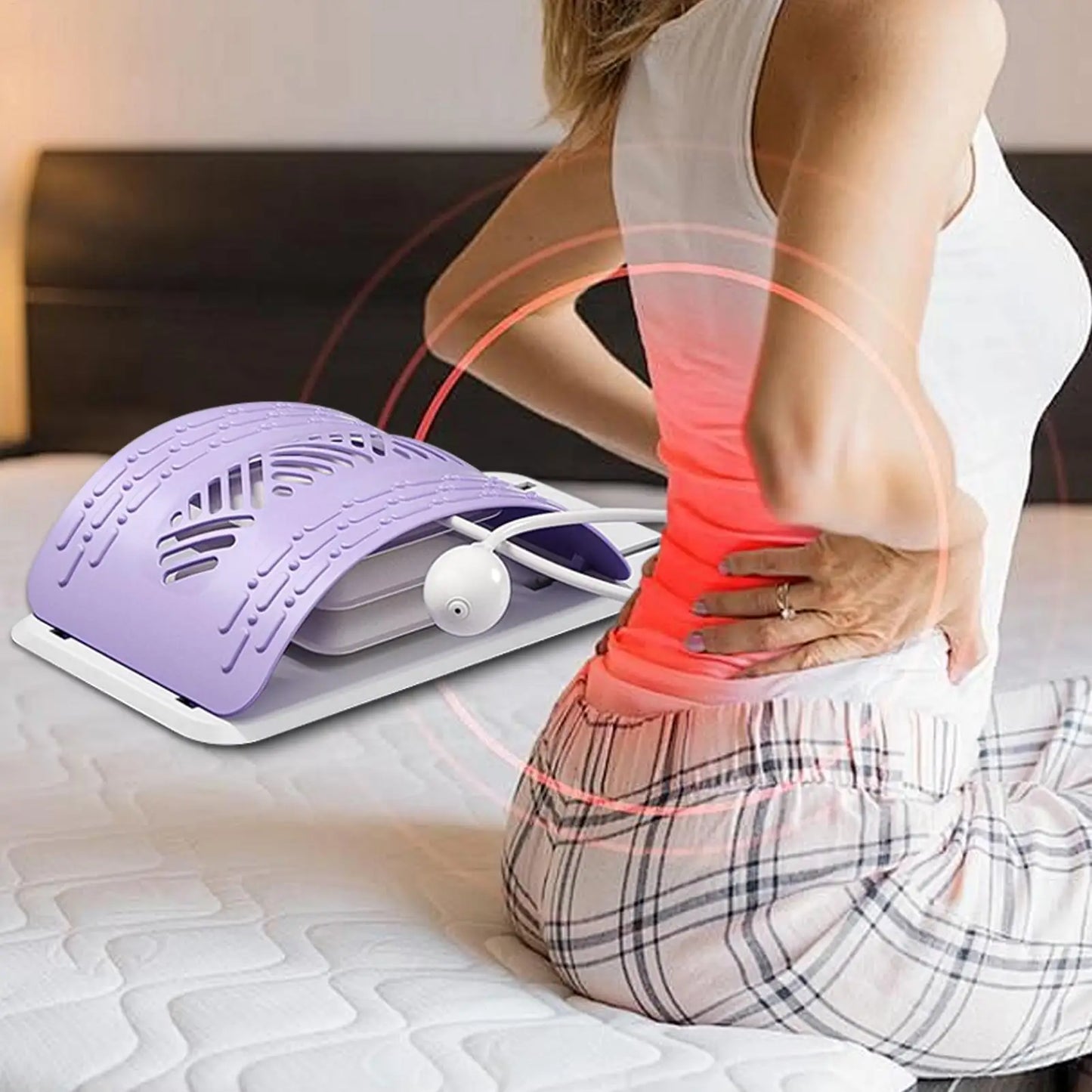 Adjustable Lumbar Back Stretcher – Ergonomic Spine Support Board