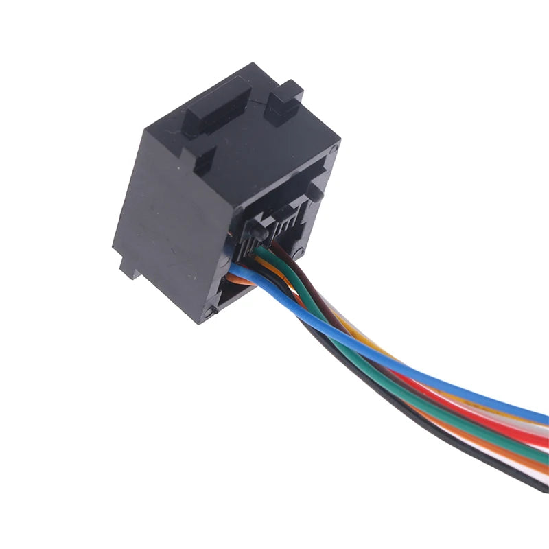 RJ11 RJ12 RJ45 Female Socket Wall Plate 15cm Cable – 5 Pack