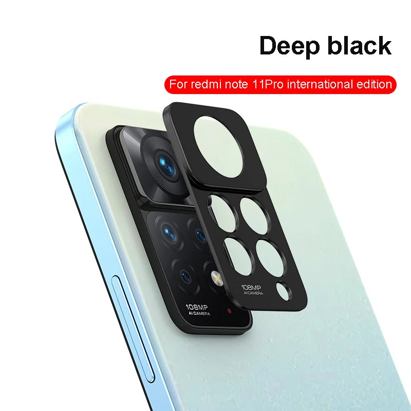 For xiaomi redmi note 10 pro Camera Lens Protector Accessories Cell Phone Protectors screen protector camera protective film Peaceful Pleasures Health and Wellness Black for note11Pro