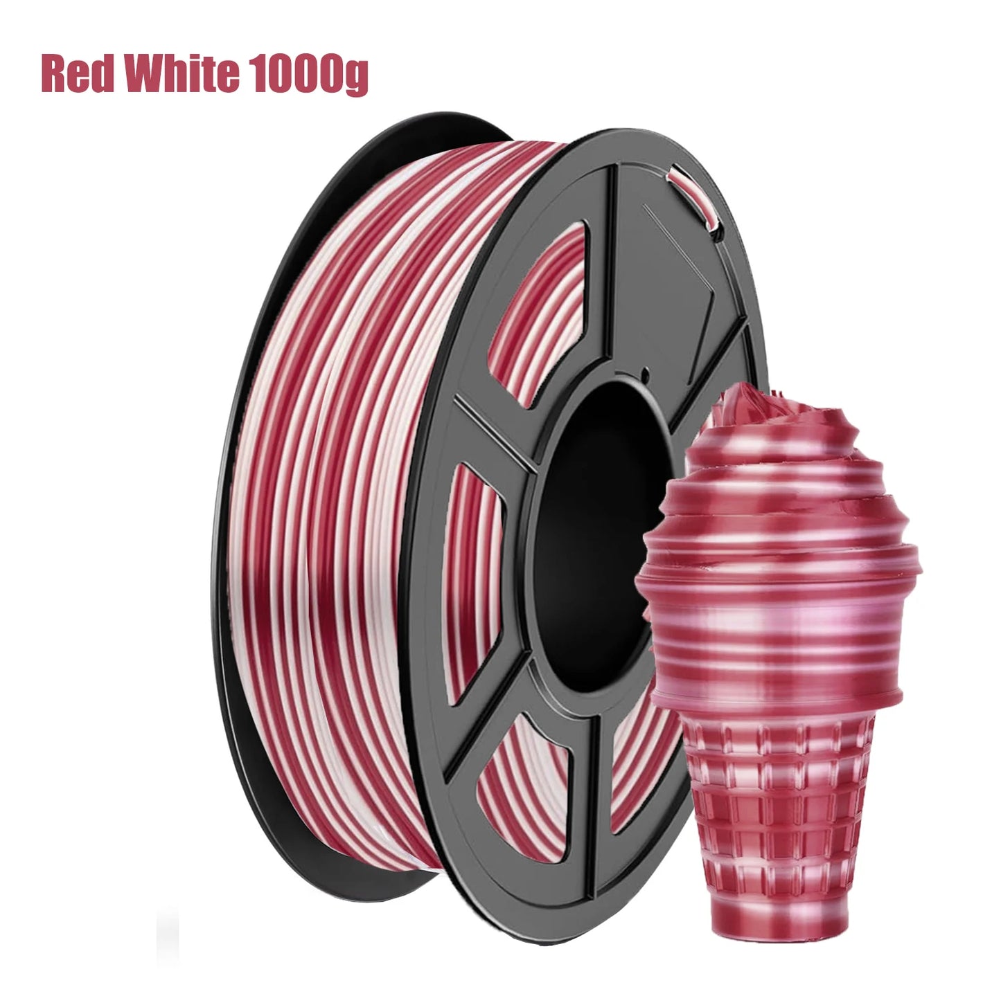 Rainbow PLA Filament 1.75mm Shiny Multicolor Christmas | 3D Maliang