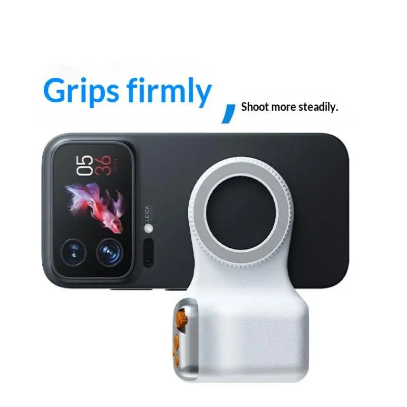 Magnetic Phone Camera Grip with Fill Light & Remote Shutter