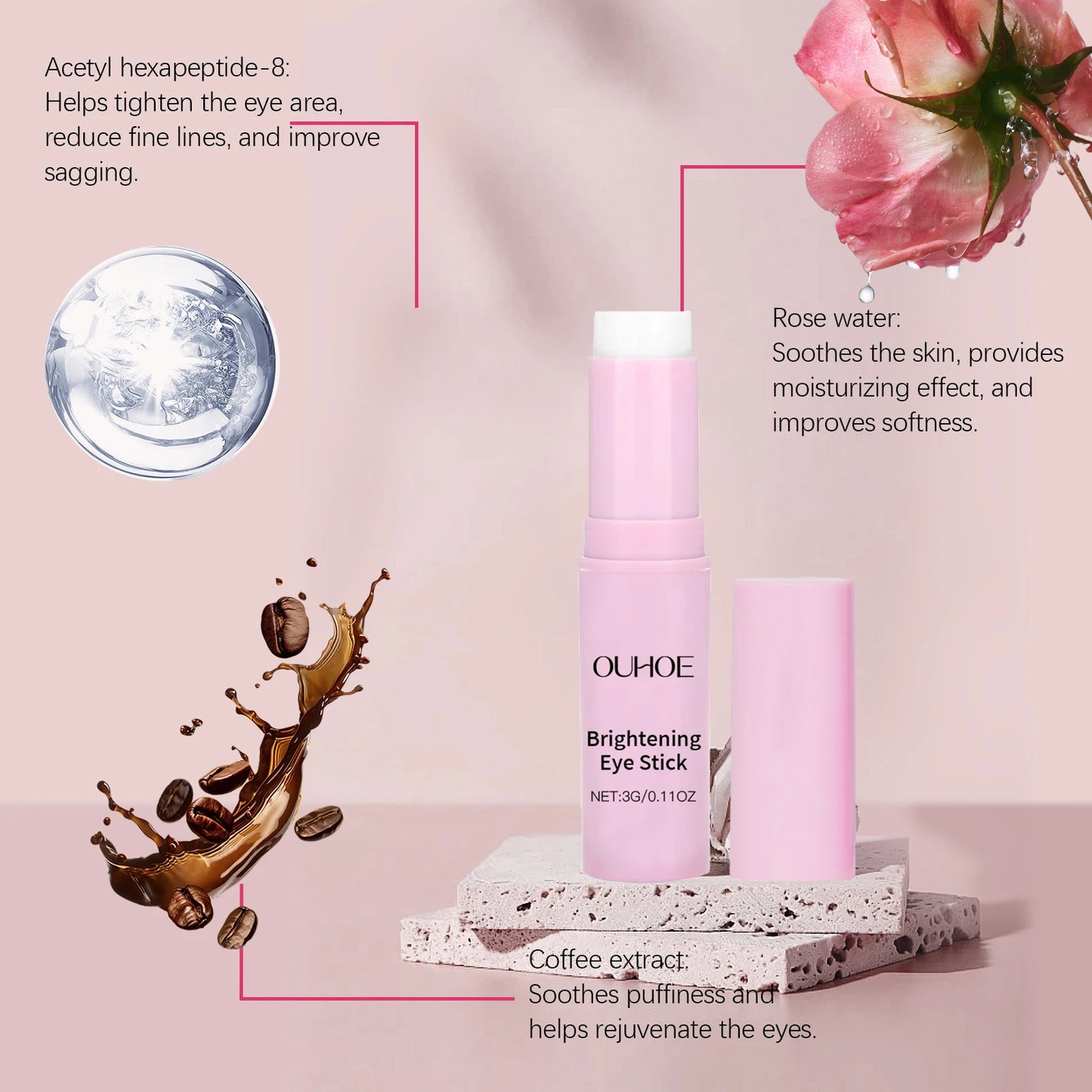 Brightening Eye Cream Stick – Dark Circles, Bags & Fine Lines