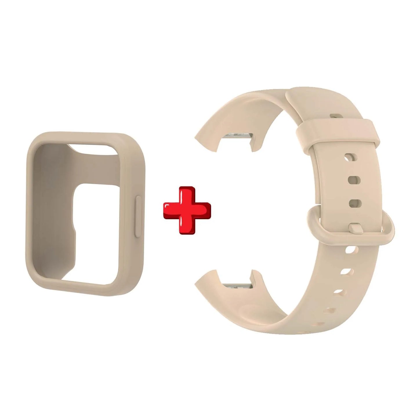 Silicone Band & Protective Case for Redmi Watch 2 Lite Peaceful Pleasures Health and Wellness White