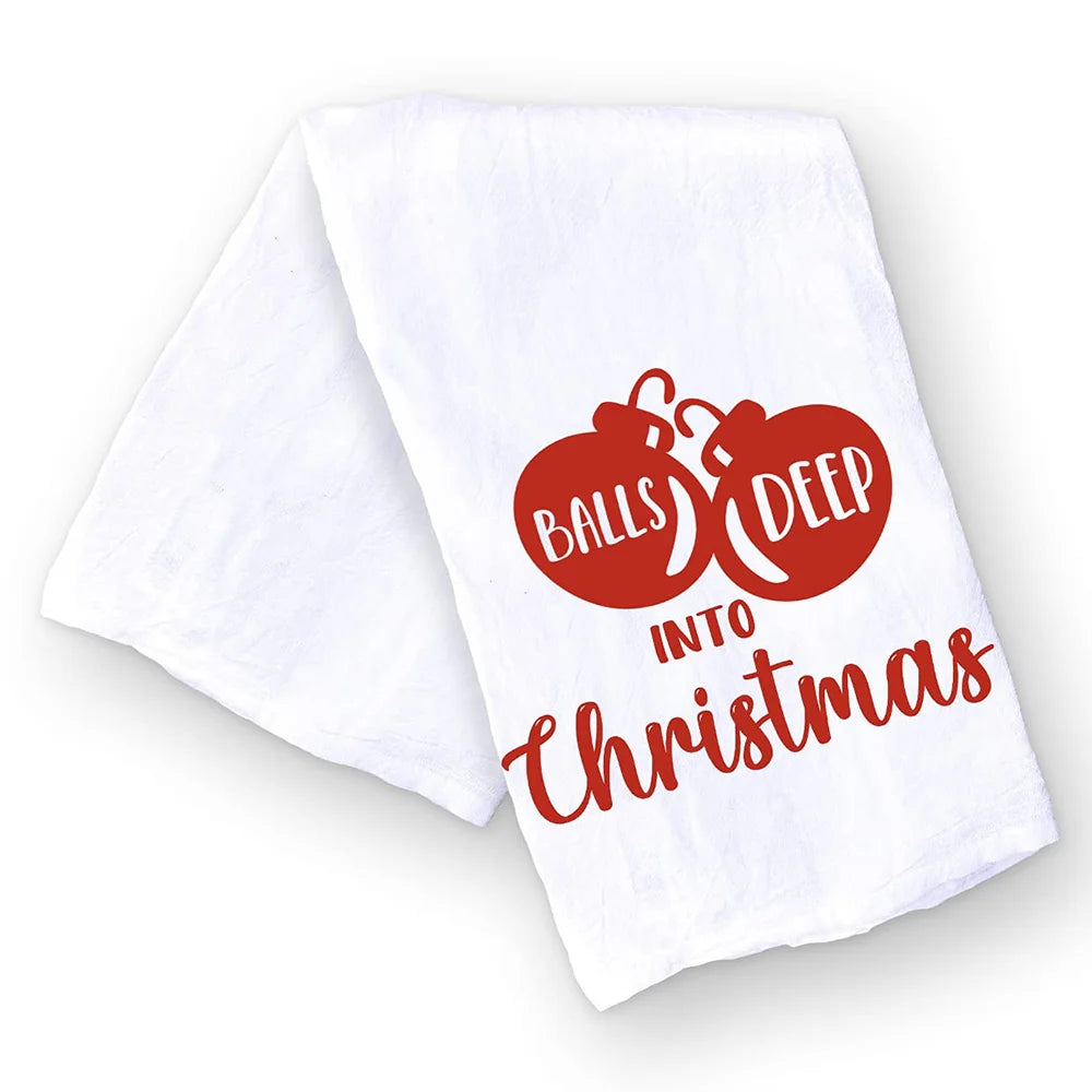 Christmas Kitchen Towel | Organic Cotton Holiday Hand Towel