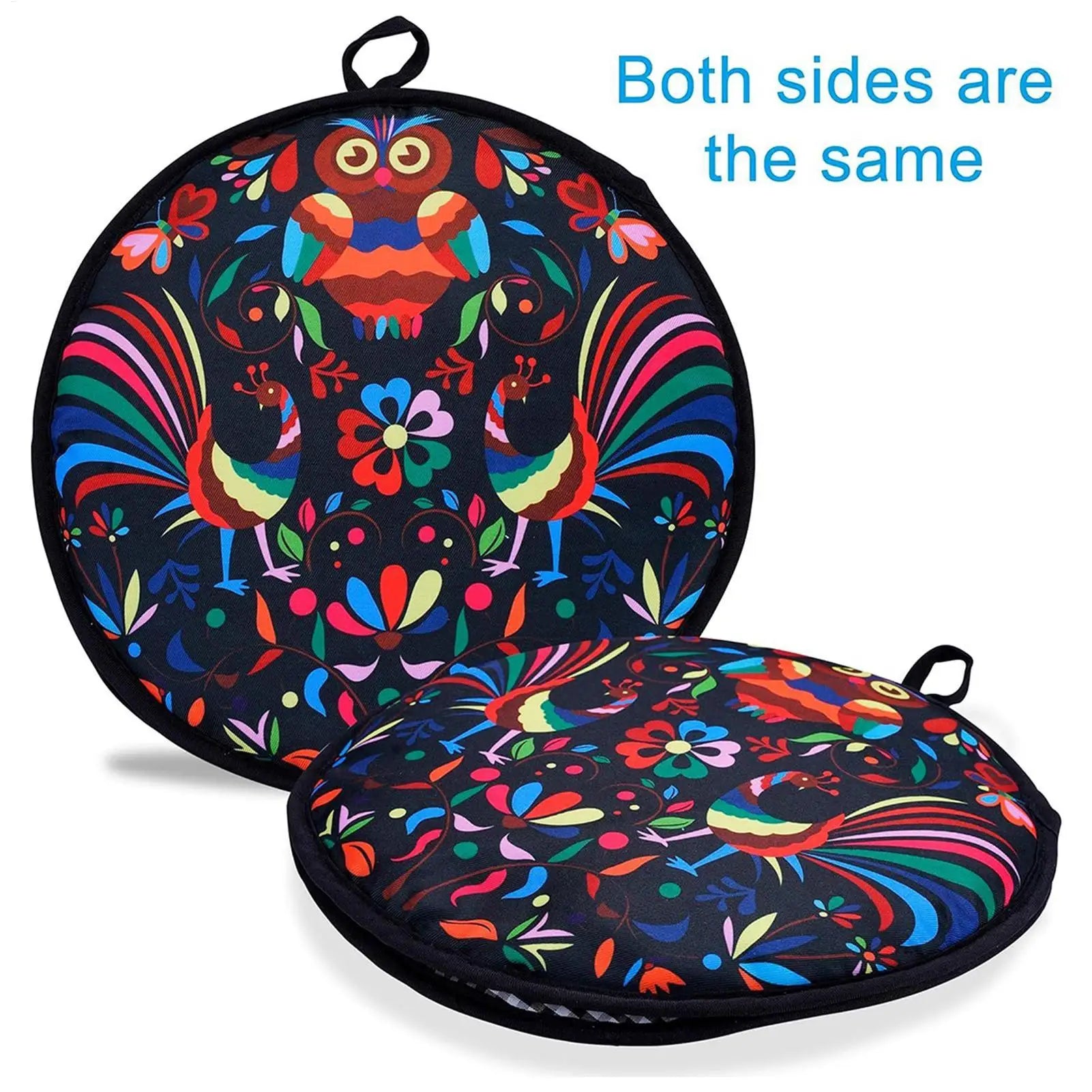 12Inch Microwaveable Tortilla Warmer 1PC Thermal Fabric Holder for Naan Bread, Pizza, Taco, Home Party & Family Meals Peaceful Pleasures Health and Wellness